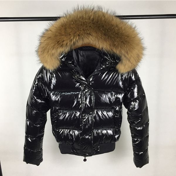 causal glossy down jackets women's fake silver fox fur hooded coat parkas waterproof winter jacket women short outwear, Black
causal glossy down jackets women's fake silver fox fur hooded coat parkas waterproof winter jacket women short outwear, Black