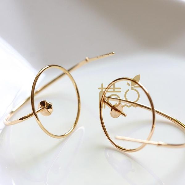 stud 2 pieces (one pair) gold plated brass earring post - ring shape 28x18mm (4398c), Golden;silver
stud 2 pieces (one pair) gold plated brass earring post - ring shape 28x18mm (4398c), Golden;silver