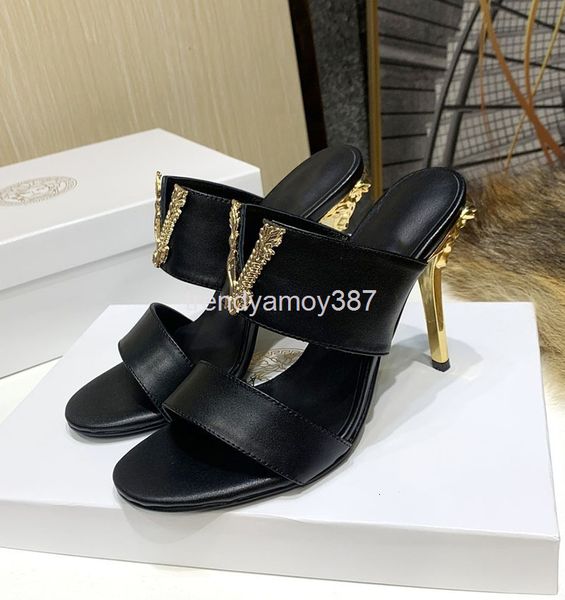 slippers medusa sandals women's super high heels thin summer versatile wear slippers trend, Black
slippers medusa sandals women's super high heels thin summer versatile wear slippers trend, Black