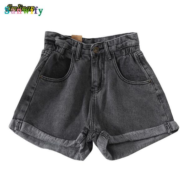 2021 summer vintage denim shorts women button zipper pocket high waist short female ants, White;black
2021 summer vintage denim shorts women button zipper pocket high waist short female ants, White;black