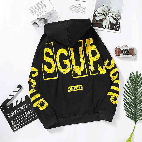 sweater hoodies men's student 2022 autumn youth leisure printed hooded long sleeve trendy, Black
sweater hoodies men's student 2022 autumn youth leisure printed hooded long sleeve trendy, Black