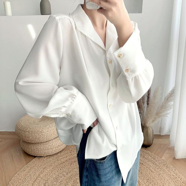 women's blouses & shirts 2021 arrival solid lantern sleeve chiffon blouse notched office lady elegance loose white korean style t
women's blouses & shirts 2021 arrival solid lantern sleeve chiffon blouse notched office lady elegance loose white korean style t