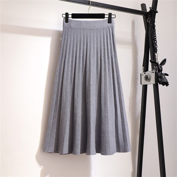 tigena elegant midi pleated knitted skirt women 2020 autumn winter korean knee length a line high waist skirt female ladies q1217, Black
tigena elegant midi pleated knitted skirt women 2020 autumn winter korean knee length a line high waist skirt female ladies q1217, Black