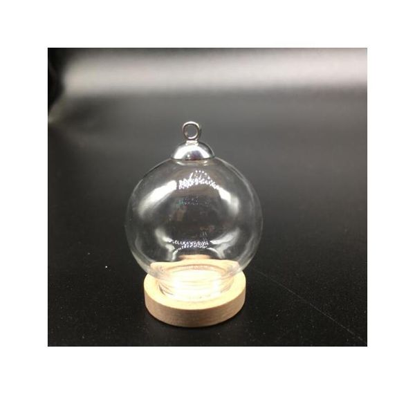 5sets/lot 25*15mm round glass globe orbs bottle wood base beads cap set wishing glass vial cover dome glass bottle cut bbykrk, Black
5sets/lot 25*15mm round glass globe orbs bottle wood base beads cap set wishing glass vial cover dome glass bottle cut bbykrk, Black