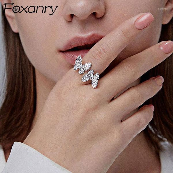 cluster rings foxanry 925 sterling silver sparkling butterfly charm women fine bride jewelry trendy elegant wedding accessories gifts1, Golden;silver
cluster rings foxanry 925 sterling silver sparkling butterfly charm women fine bride jewelry trendy elegant wedding accessories gifts1, Golden;silver