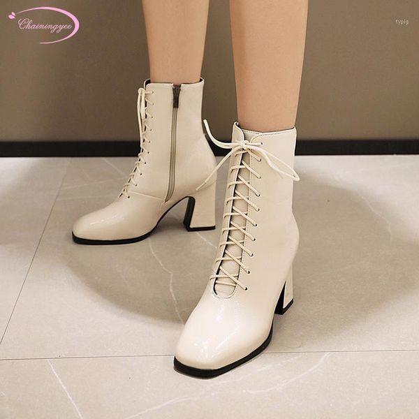 boots party style square toe ankle lace-up zipper paint beige brown blue black high-heeled chunky riding women's shoes1
boots party style square toe ankle lace-up zipper paint beige brown blue black high-heeled chunky riding women's shoes1
