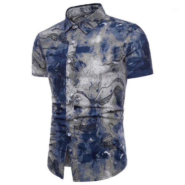 fashion men's shirt plus size summer bohe floral short sleeve shirts men casual linen basic blouse, White;black
fashion men's shirt plus size summer bohe floral short sleeve shirts men casual linen basic blouse, White;black