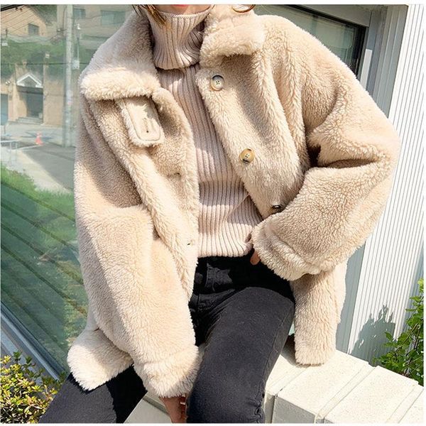 women's fur & faux coat winter women woman jacket fashion plus size fluffy warm streetwear thicken outwear parkas, Black
women's fur & faux coat winter women woman jacket fashion plus size fluffy warm streetwear thicken outwear parkas, Black