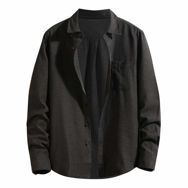 men's casual shirts oversized men cargo coat 2021 mens pockets long sleeve retro khaki male korean jackets, White;black
men's casual shirts oversized men cargo coat 2021 mens pockets long sleeve retro khaki male korean jackets, White;black