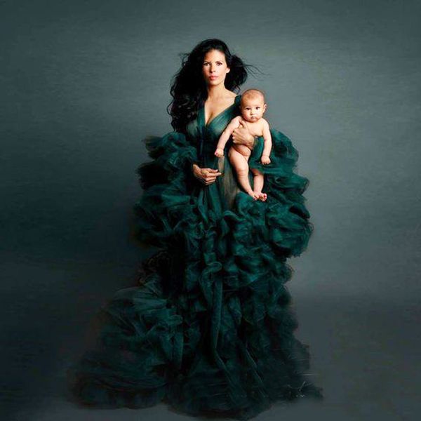dark green robe long sleeves tiered ruffles party sleepwear custom made nightgown robes puffy skirt pgraphy boudoir paja, White
dark green robe long sleeves tiered ruffles party sleepwear custom made nightgown robes puffy skirt pgraphy boudoir paja, White