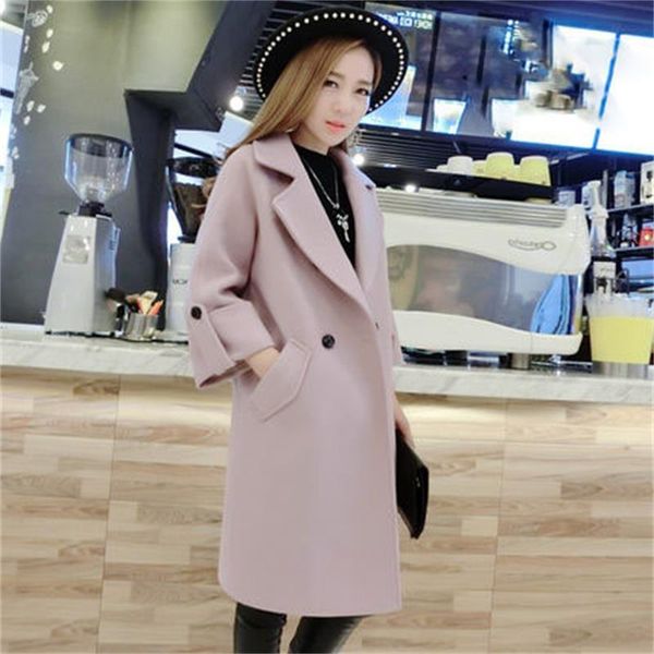 fashion women 2021 winter new korean women's jacket long loose woolen coat female spring and autumn self-cultivation trend, Black
fashion women 2021 winter new korean women's jacket long loose woolen coat female spring and autumn self-cultivation trend, Black