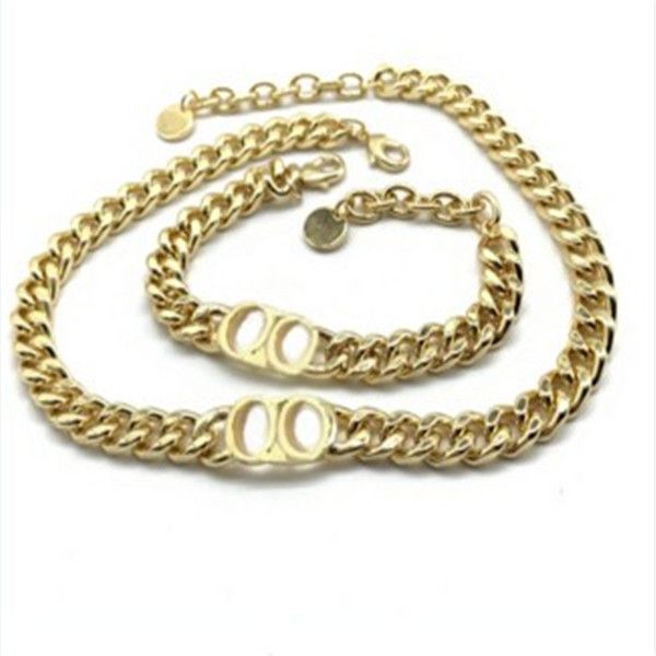 fashion stainless steel letter 14k gold cuban link chain necklace bracelet for mens and women party lovers gift hip hop jewelry with box, Black
fashion stainless steel letter 14k gold cuban link chain necklace bracelet for mens and women party lovers gift hip hop jewelry with box, Black