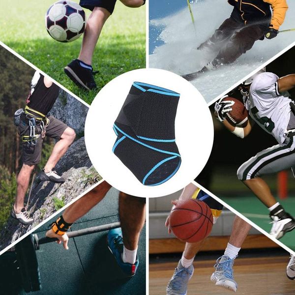 2pc bandage sports ankle support silicone non-slip ankle support men and women sports protection safety#40, Blue;black 
2pc bandage sports ankle support silicone non-slip ankle support men and women sports protection safety#40, Blue;black
