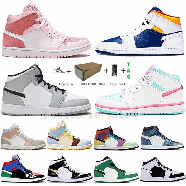 jumpman 1 mid pink digital light smoke grey royal blue obsidian candy tie dye 1s basketball shoes for men women sneakers trainers 36-47
jumpman 1 mid pink digital light smoke grey royal blue obsidian candy tie dye 1s basketball shoes for men women sneakers trainers 36-47