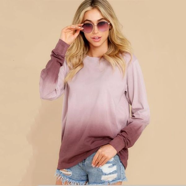 autumn women's gradient color long-sleeved round neck loose pullover allmatch casual lady t-shirt street wear shopping party, White
autumn women's gradient color long-sleeved round neck loose pullover allmatch casual lady t-shirt street wear shopping party, White