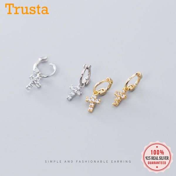 hoop & huggie trustdavis cross earring 925 sterling silver shining cz earrings for womens fashion jewelry da699, Golden;silver
hoop & huggie trustdavis cross earring 925 sterling silver shining cz earrings for womens fashion jewelry da699, Golden;silver