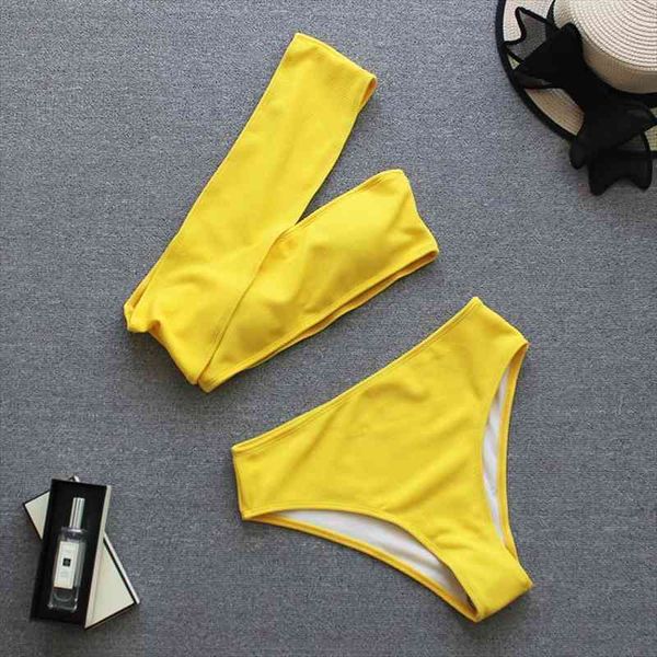 yellow high waist bikini women ribbed swimsuit one shoulder swimwear female bikini set brazilian bathing suit swim, White;black
yellow high waist bikini women ribbed swimsuit one shoulder swimwear female bikini set brazilian bathing suit swim, White;black