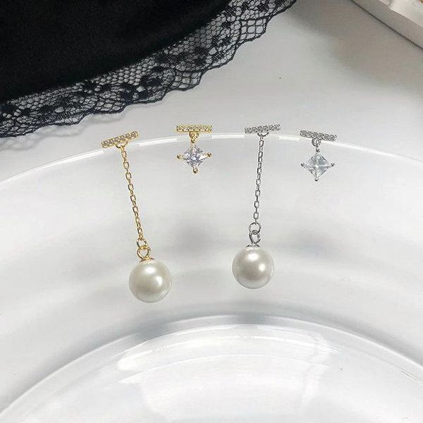 s925 silver pearl tassel pendant earrings asymmetric zircon earrings retro temperament new wild tide, Golden;silver
s925 silver pearl tassel pendant earrings asymmetric zircon earrings retro temperament new wild tide, Golden;silver