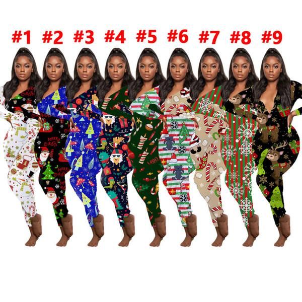 women jumpsuit slim christmas printed onesies fashion home wear v-neck long sleeve pants ladies new tight rompers home wear, Gray
women jumpsuit slim christmas printed onesies fashion home wear v-neck long sleeve pants ladies new tight rompers home wear, Gray