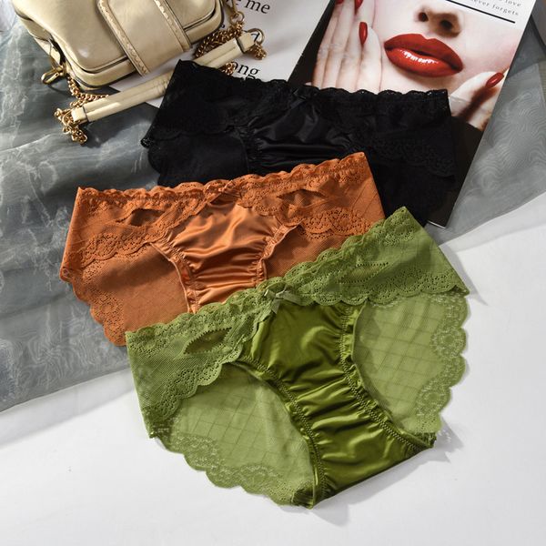 french court satin lace underwear female low waist traceless transparent mesh hollow triangle, Black;pink
french court satin lace underwear female low waist traceless transparent mesh hollow triangle, Black;pink