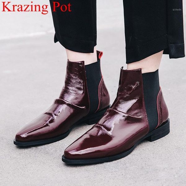 new brand genuine leather slip on round toe square heels women ankle boots motorcycle runway classics elegant autumn shoes l081, Black
new brand genuine leather slip on round toe square heels women ankle boots motorcycle runway classics elegant autumn shoes l081, Black