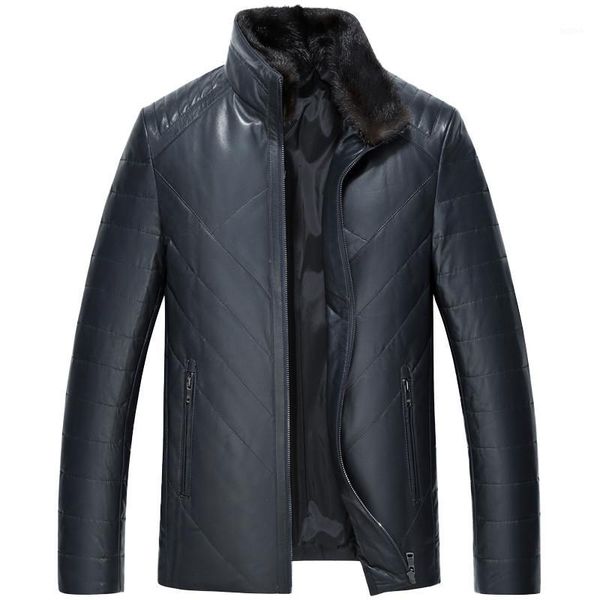 mink winter genuine leather fur collar real sheepskin men warm down jacket plus size veste homme 2272 my22701, Black
mink winter genuine leather fur collar real sheepskin men warm down jacket plus size veste homme 2272 my22701, Black