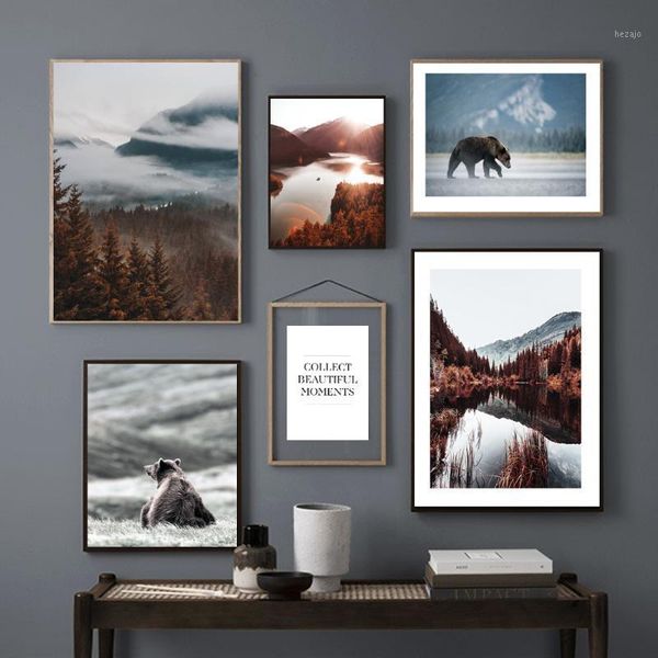 paintings bear animal wall poster autumn lake forest nordic nature scenery print scandinavian canvas painting art home decoration pictures1
paintings bear animal wall poster autumn lake forest nordic nature scenery print scandinavian canvas painting art home decoration pictures1