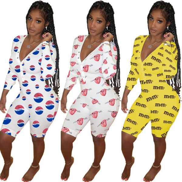women rompers long sleeve jumpsuit women designers pants valentines mother day v neck bodysuit fashion printed overall outfits gg12106, White
women rompers long sleeve jumpsuit women designers pants valentines mother day v neck bodysuit fashion printed overall outfits gg12106, White