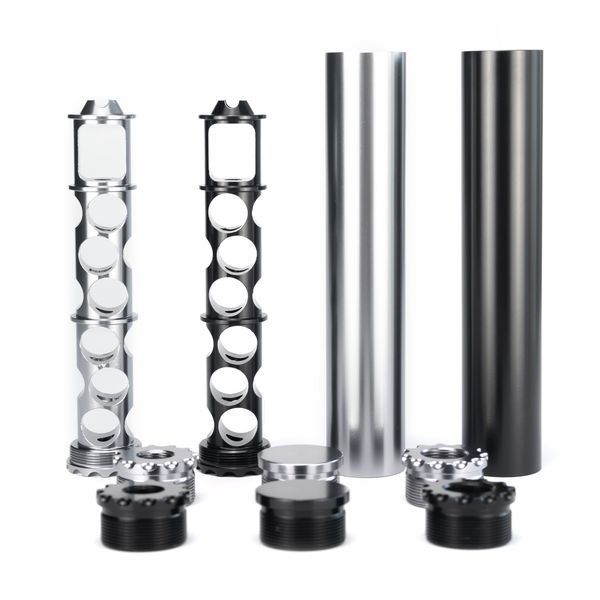aluminum fuel filter single core solvent trap one piece 6.3''l 1.15'' od 0.3''id tube with 1/2x28 and 5/8x24 e
aluminum fuel filter single core solvent trap one piece 6.3''l 1.15'' od 0.3''id tube with 1/2x28 and 5/8x24 e