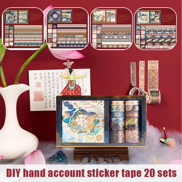 5pieces/lot washi dunhuang frescoes tape foil masking tape decorative for art diy craft supplies planners scrapbook gift wrapping adhes 2016
5pieces/lot washi dunhuang frescoes tape foil masking tape decorative for art diy craft supplies planners scrapbook gift wrapping adhes 2016