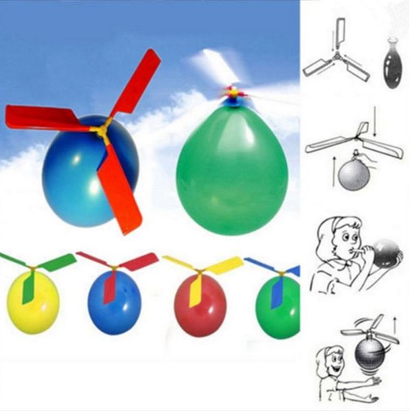 New Balloon Helicopter Flying Toy Child Birthday Xmas Party Bag Stocking Filler Gift Toy Balls 2018 Outdoor Fun & Sports For Gift