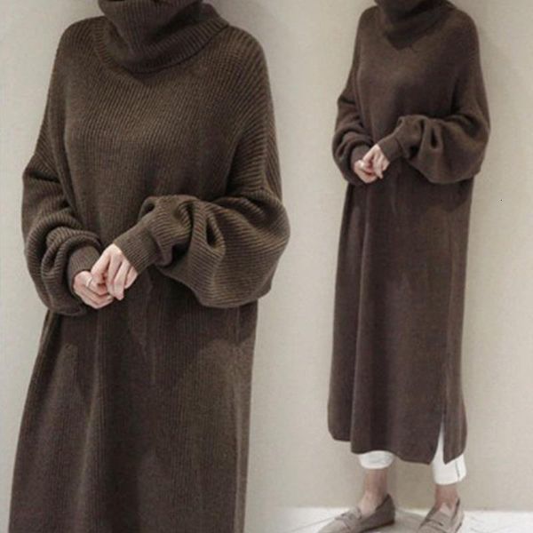 oversize autumn winter knitted dress women turtleneck long sleeve warm sweater dress casual solid loose dress robe femme vestido, Black;gray
oversize autumn winter knitted dress women turtleneck long sleeve warm sweater dress casual solid loose dress robe femme vestido, Black;gray