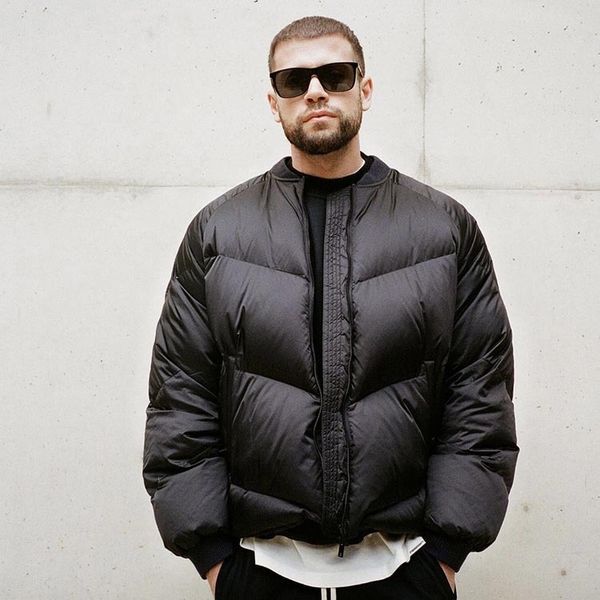 fashiondemon present satin down cotton jacket high street loose solid color casual baseball collar zipper jacket men's fashion, Black;brown
fashiondemon present satin down cotton jacket high street loose solid color casual baseball collar zipper jacket men's fashion, Black;brown