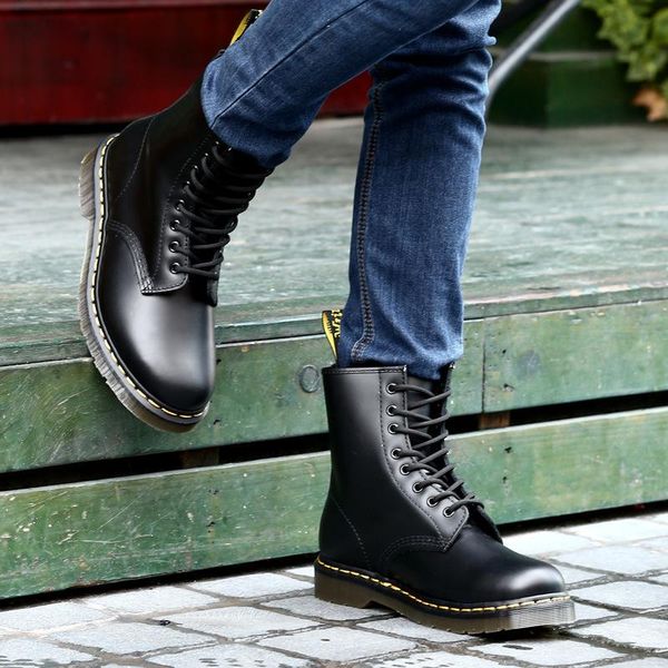 boots leather women lace-up woman mujer genuine shoes motorcycle womens boot large size 34-46, Black
boots leather women lace-up woman mujer genuine shoes motorcycle womens boot large size 34-46, Black