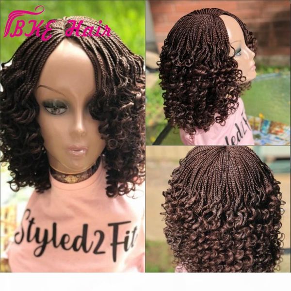 new crochet hair box braids curly wig black brown ombre synthetic full lace front short braids wig for african amercian women
new crochet hair box braids curly wig black brown ombre synthetic full lace front short braids wig for african amercian women