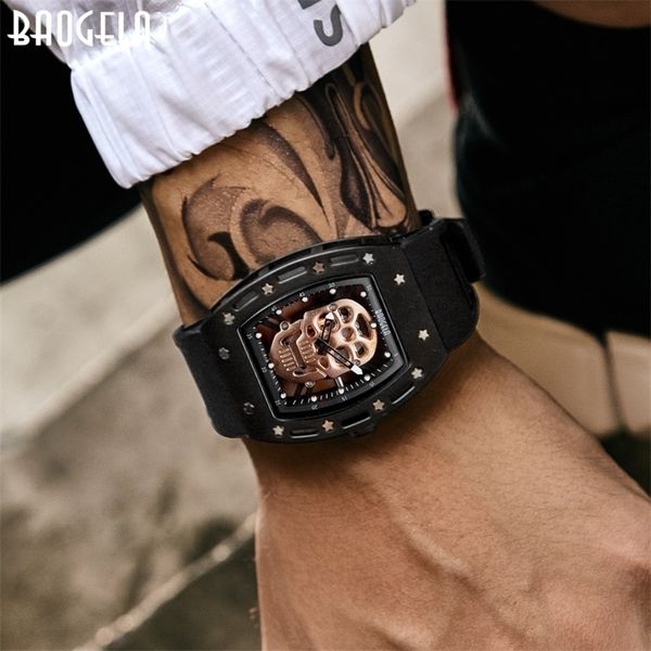baogela pirate skull style men watch silicone luminous quartz watches military wateproof skeleton wristwatch for man 1612 220225, Slivery;brown
baogela pirate skull style men watch silicone luminous quartz watches military wateproof skeleton wristwatch for man 1612 220225, Slivery;brown