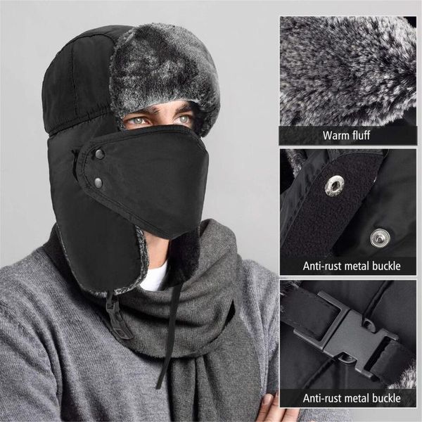 winter thicken hat hunting hat for men and women ear warm outdoor travel windproof riding comfortable skullies, Blue;gray
winter thicken hat hunting hat for men and women ear warm outdoor travel windproof riding comfortable skullies, Blue;gray
