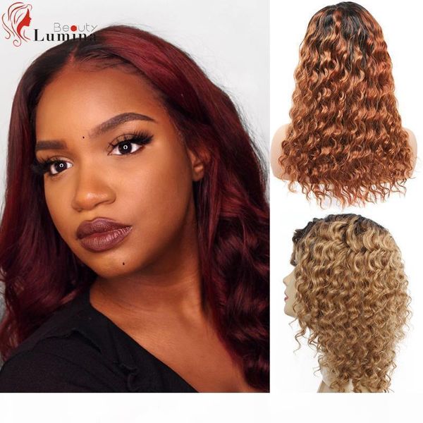 human hair wigs deep wave malaysia remy hair 4x4 13x4 ombre colored lace wig soft silky pre pluck with baby for balck women, Black;brown
human hair wigs deep wave malaysia remy hair 4x4 13x4 ombre colored lace wig soft silky pre pluck with baby for balck women, Black;brown