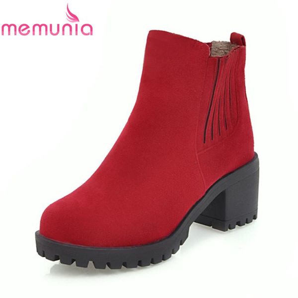 boots memunia 2021 arrival winter round toe slip on ankle for women solid flock thick heels classic ladies shoes, Black
boots memunia 2021 arrival winter round toe slip on ankle for women solid flock thick heels classic ladies shoes, Black
