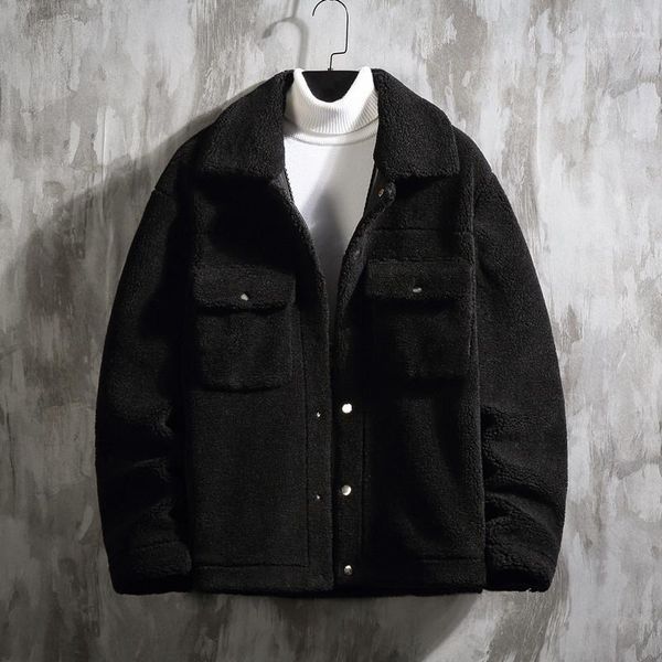 2020 new arrival overcoat men casual jacket single breasted coats men lambs hair coat men's fashion keep warm jackets1, Black;brown
2020 new arrival overcoat men casual jacket single breasted coats men lambs hair coat men's fashion keep warm jackets1, Black;brown