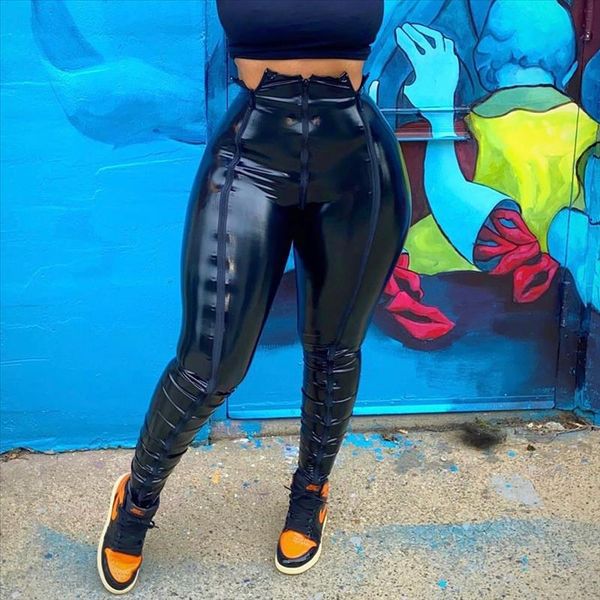 women summer solid pencil pants beach fashion trousers leg zipper up trousers female casual pu leather skinny, Black;white
women summer solid pencil pants beach fashion trousers leg zipper up trousers female casual pu leather skinny, Black;white