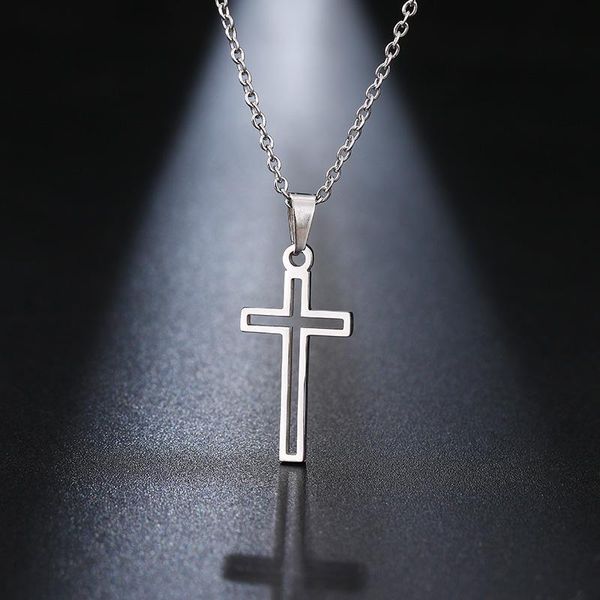 chokers simple fashion cross chain necklace women men stainless steel ladies jewelry pendant necklaces crucifix christian ornament gifts, Golden;silver
chokers simple fashion cross chain necklace women men stainless steel ladies jewelry pendant necklaces crucifix christian ornament gifts, Golden;silver