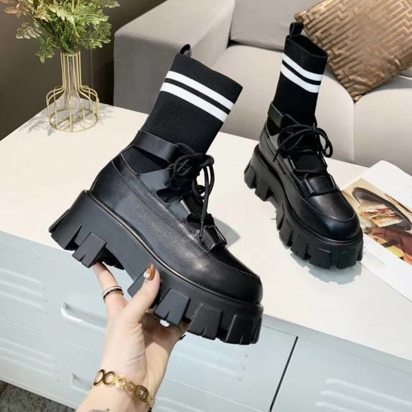 women multicolor knit boots black designer sock martin boot real leather ankle boots lace-up knit sock shoes 5 colors 35-40
women multicolor knit boots black designer sock martin boot real leather ankle boots lace-up knit sock shoes 5 colors 35-40