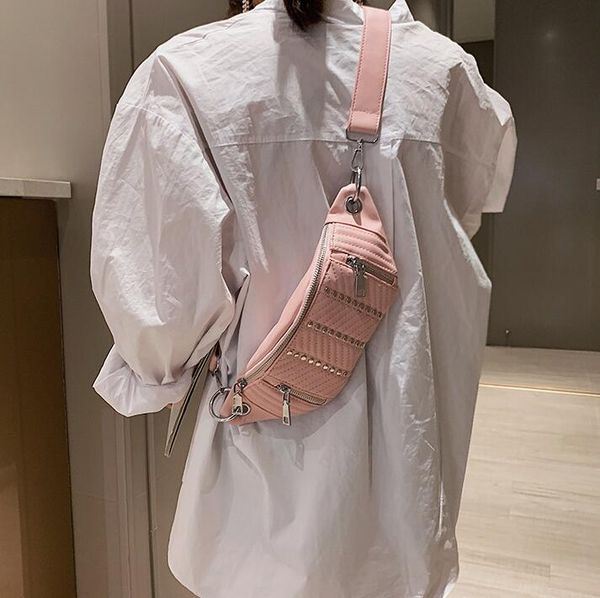 2020 designer waist bag designer luxury women shoulder bags women pu chest bag cool zipper rivets cross body girls bags
2020 designer waist bag designer luxury women shoulder bags women pu chest bag cool zipper rivets cross body girls bags