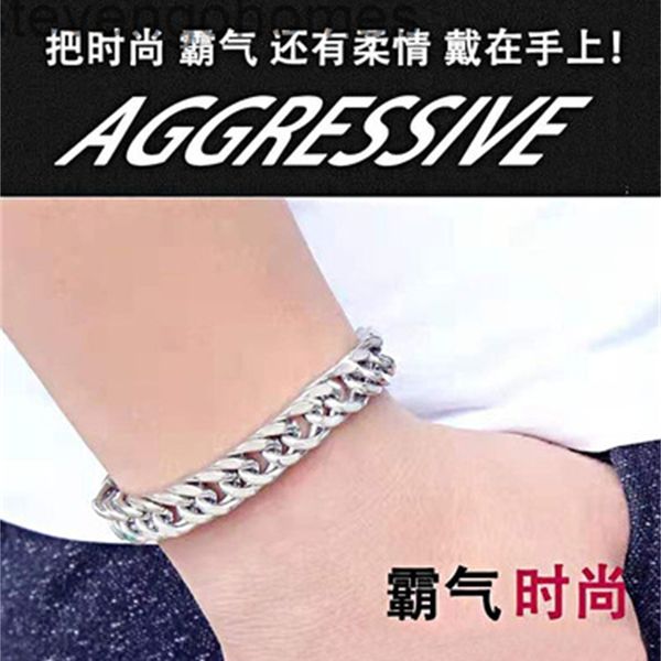 wide titanium steel wu yifan same style flat women's men's personality domineering trendy business jewelry bracelet, Silver
wide titanium steel wu yifan same style flat women's men's personality domineering trendy business jewelry bracelet, Silver