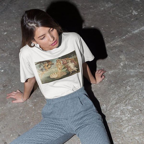 painting the birth of venus oil painting women fashion print t-shirt new summer leisure harajuku loose o-neck women's clothing, White
painting the birth of venus oil painting women fashion print t-shirt new summer leisure harajuku loose o-neck women's clothing, White