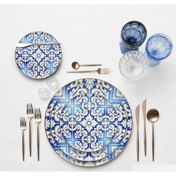 modern bone china dinner ware gold rim tableware sets western ceramic wedding plate jlliaw dh_niceshop
modern bone china dinner ware gold rim tableware sets western ceramic wedding plate jlliaw dh_niceshop