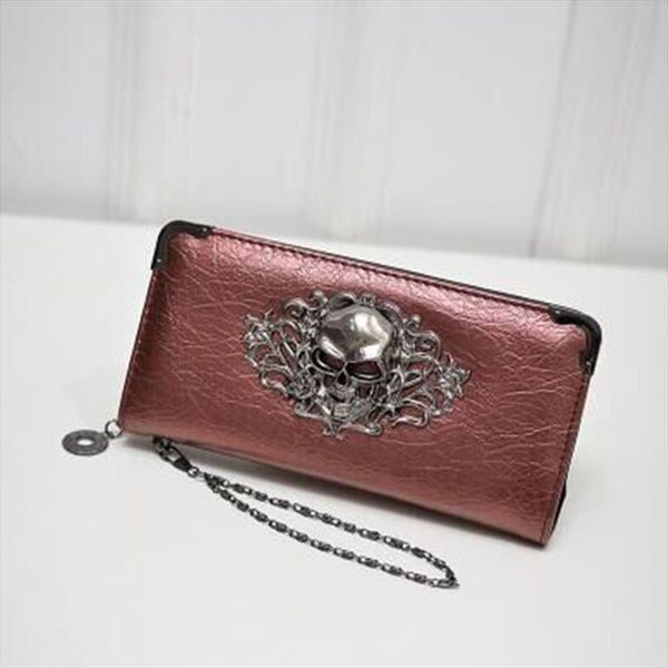 2018 wallet female clutch coin purse women pu leather wallet long zipper closed wallets skull flower design lady purses, Red;black 
2018 wallet female clutch coin purse women pu leather wallet long zipper closed wallets skull flower design lady purses, Red;black