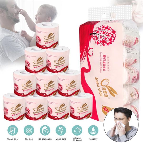 10 rolls toilet paper bath tissue bathroom white soft 4 ply pulp table kitchen paper paper towel multi fold napkins wmtaso 
10 rolls toilet paper bath tissue bathroom white soft 4 ply pulp table kitchen paper paper towel multi fold napkins wmtaso