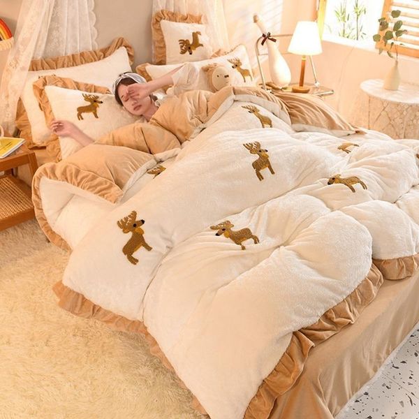 thick coral fleece bedding four-piece double-sided fleece winter crystal bed sheet duvet cover flannel baby1
thick coral fleece bedding four-piece double-sided fleece winter crystal bed sheet duvet cover flannel baby1